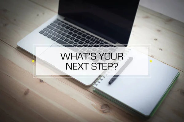 Wat is uw volgende stap? Concept — Stockfoto