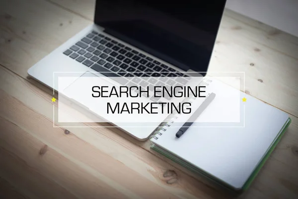 Concept de marketing par moteur de recherche — Photo