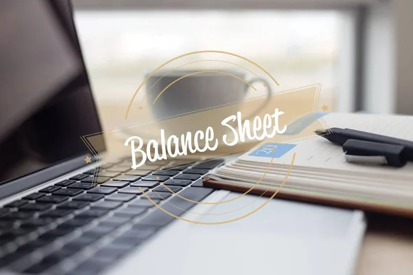 Texto del balance — Foto de Stock