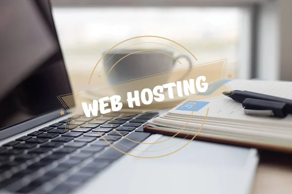 Web hosting koncepce — Stock fotografie