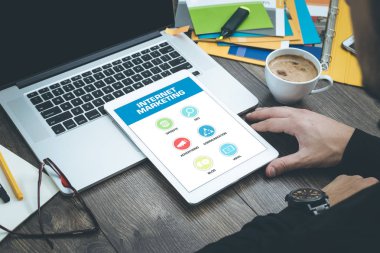 Web simgeleri ekranda