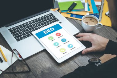 Web simgeleri ekranda