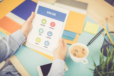 Web simgeleri ekranda