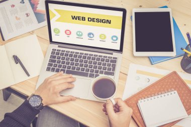 Web simgeleri ekranda