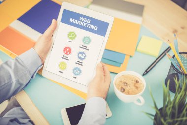 Web simgeleri ekranda