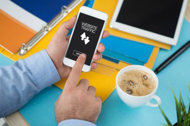 Web sitesi trafik simgesi 