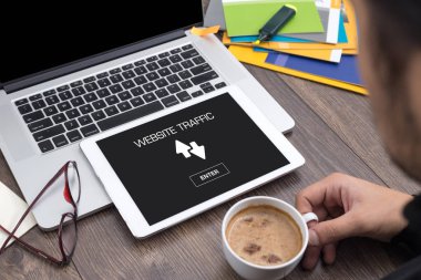Web sitesi trafik simgesi 