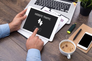 Web sitesi trafik simgesi 