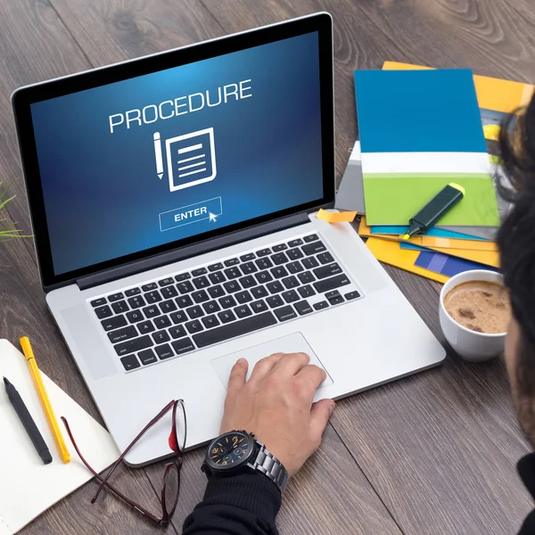 PROCEDURE concept  on screen — Stock Photo, Image