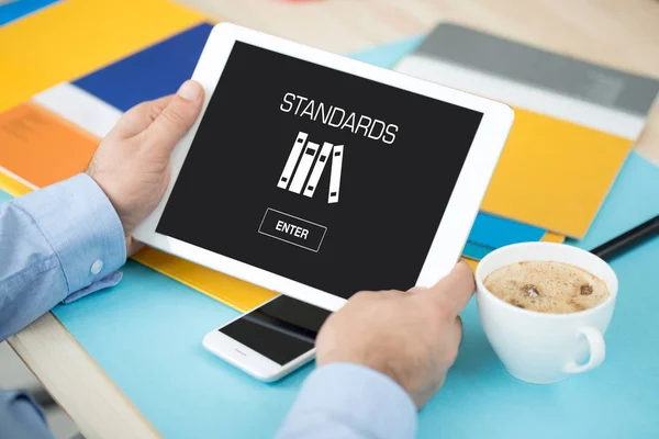 Concepto STANDARS en pantalla — Foto de Stock