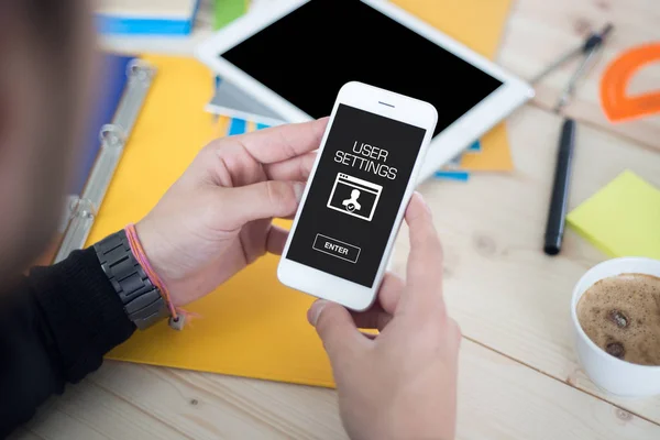 USER SETTINGS concept — Stock Photo, Image