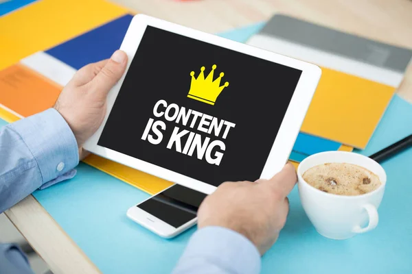 CONTENT IS KING CONCEPT