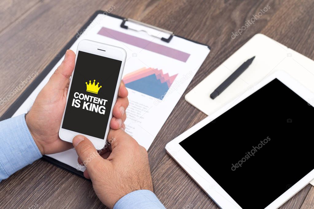CONTENT IS KING CONCEPT 