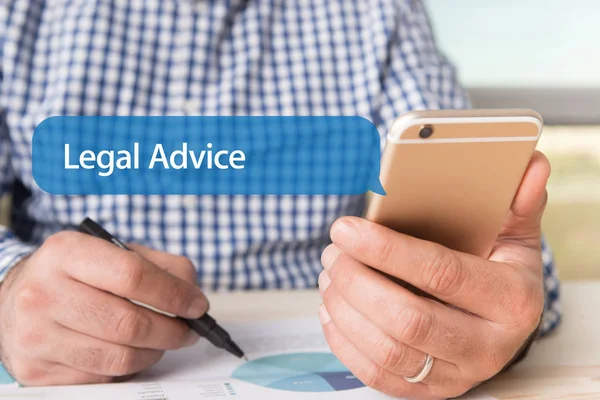 LEGAL ADVICE WORDS — Stock Photo, Image