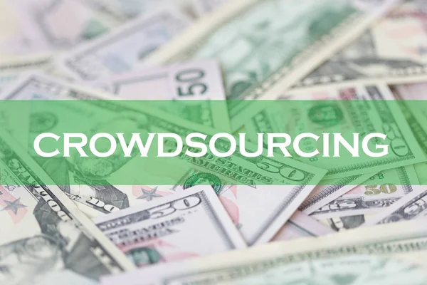 Finans kavramı: Crowdsourcing — Stok fotoğraf