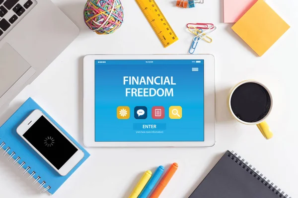 FINANCIAL FREEDOM CONCEPT — Stock Photo, Image