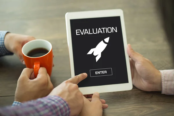EVALUATION CONCEPT on screen — Stock Photo, Image