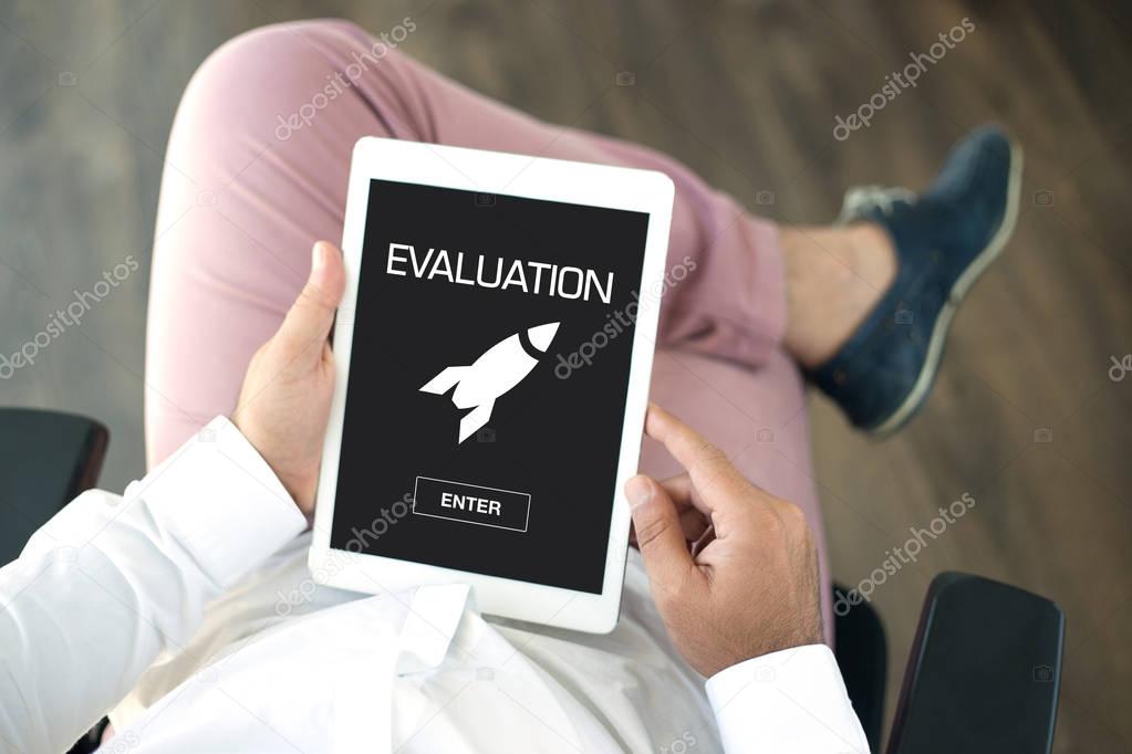 EVALUATION CONCEPT on screen 