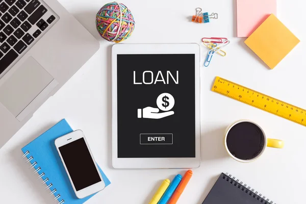 LOAN CONCEPT on screen — Stock Photo, Image
