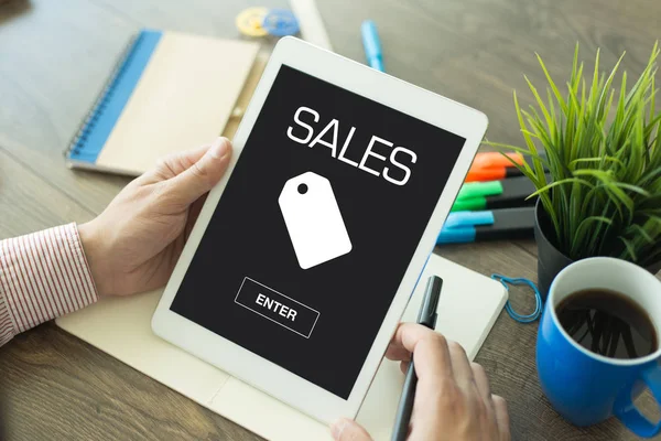 SALES CONCEPT on screen — Stock Photo, Image