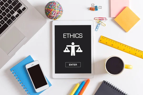 ETHICS CONCEPT  on screen — Stock Photo, Image