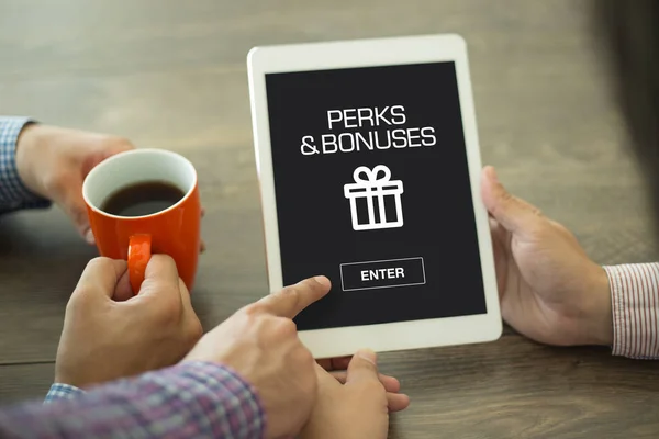 PERKS AND BONUSES CONCEPT — Stock Photo, Image