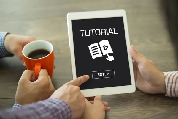 画面上のチュートリアルのコンセプト — ストック写真