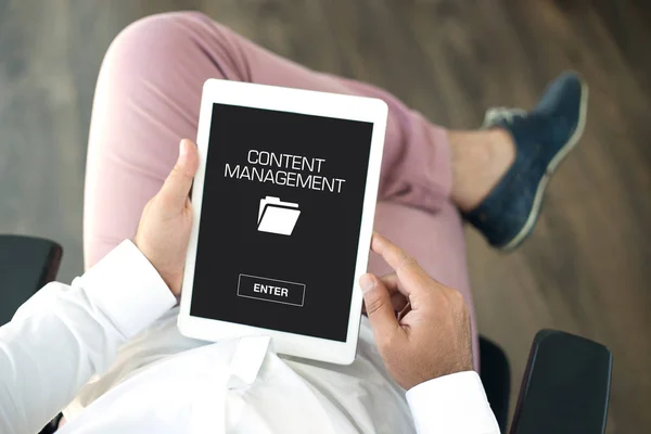 CONTENT MANAGEMENT CONCEPT — Stock Photo, Image