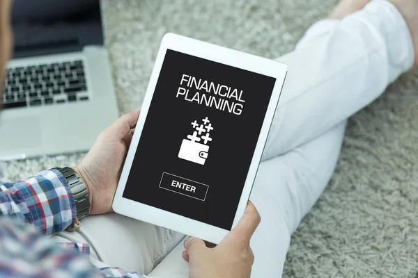 Financieel plan concept — Stockfoto