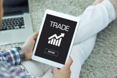 Ticaret kavram ekranda 