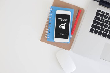 Ticaret kavram ekranda 