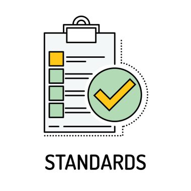 STANDARDS Line icon clipart