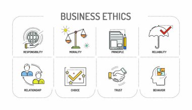 İş ahlakı satırı simgesi