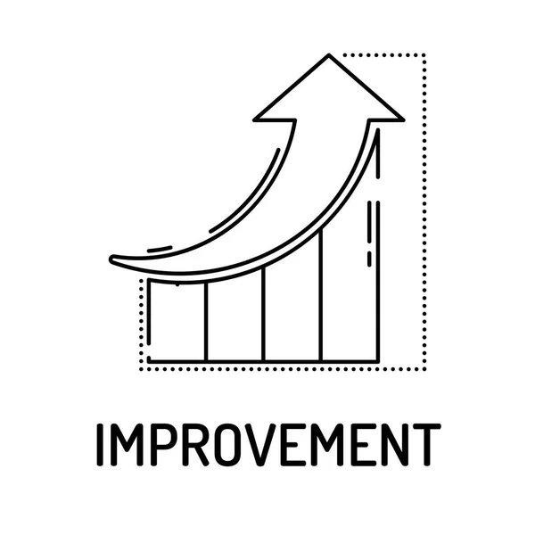 Иконка линии IMPROVEMENT — стоковый вектор