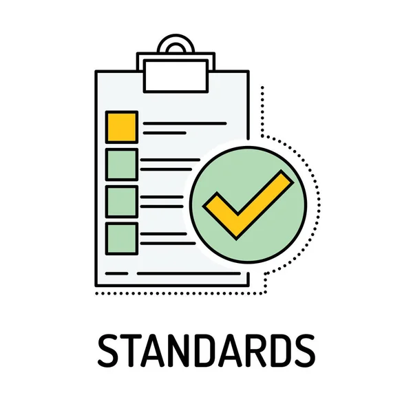 Ikona čáry standardy — Stockový vektor