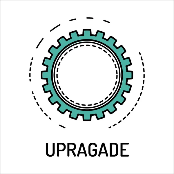 Upragade 라인 아이콘 — 스톡 벡터