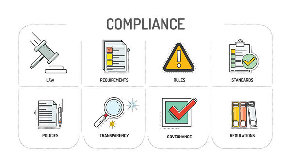 COMPLIANCE - Line icon Concept