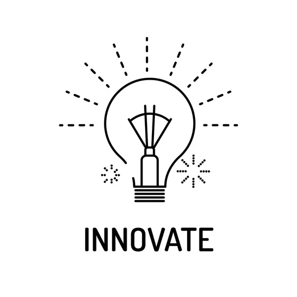 Innovar icono de línea — Vector de stock