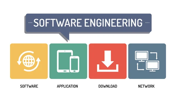Software Engineering - Icon Set — Stockvektor