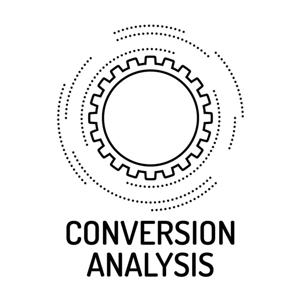Konvertering analys ikon — Stock vektor