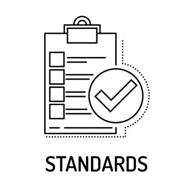 STANDARDS Line icon clipart