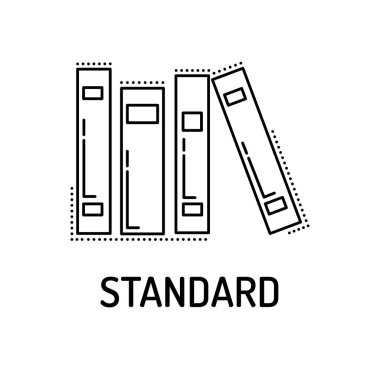 STANDARD Line icon clipart