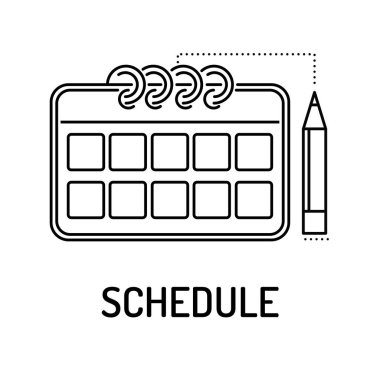 Zaman çizelgesi simgesi