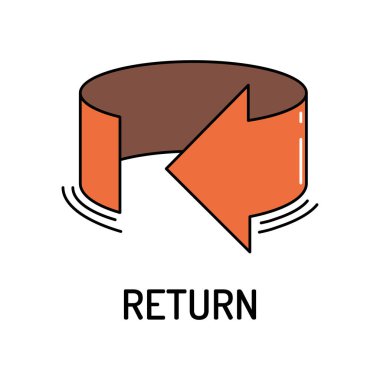 Return Line Icon clipart
