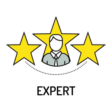 Expert Line Icon clipart