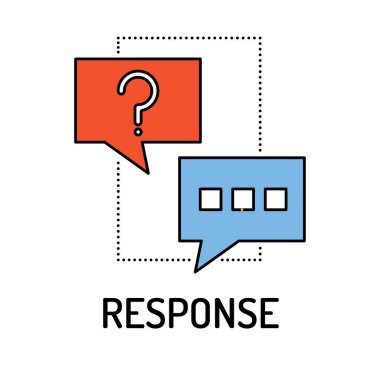 RESPONSE Line icon clipart
