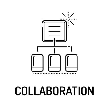 İşbirliği satırı simgesi