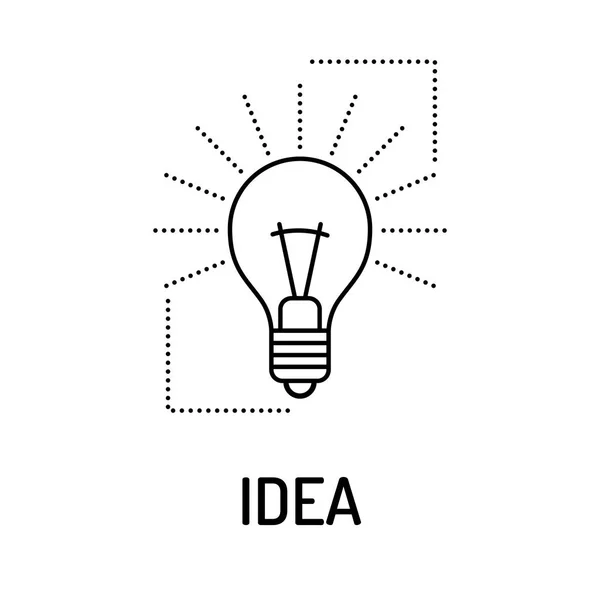 Idea Icono de línea — Vector de stock