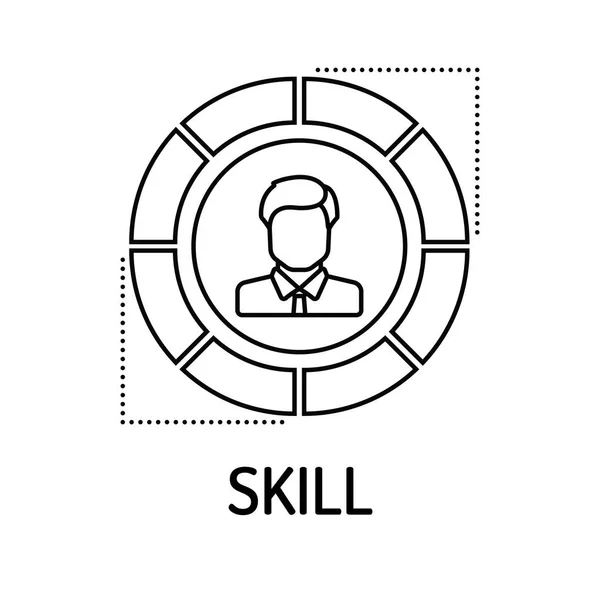 Skillline-Ikone — Stockvektor