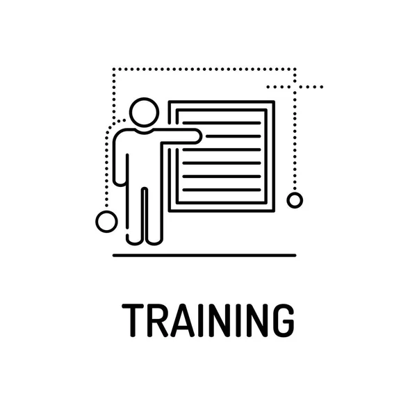 TRAINING Line icon — Stock Vector